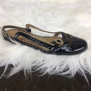 JUICY COUTURE MARY JANES BLACK PATENT LEATHER SZ6